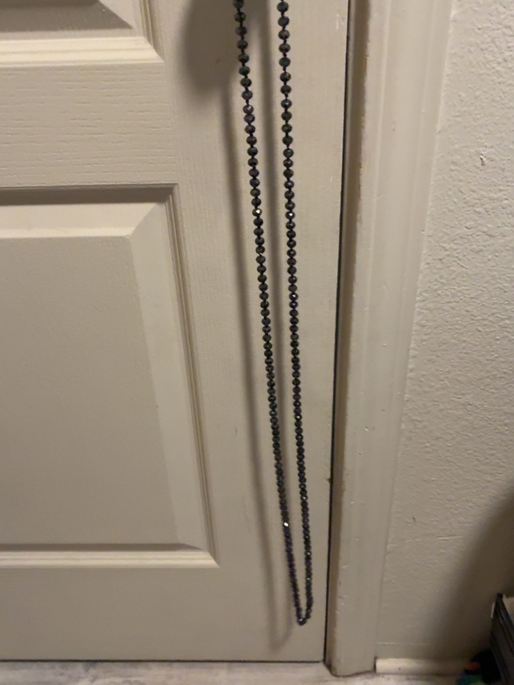 Long Black Beaded Necklace - Timeless Necklace